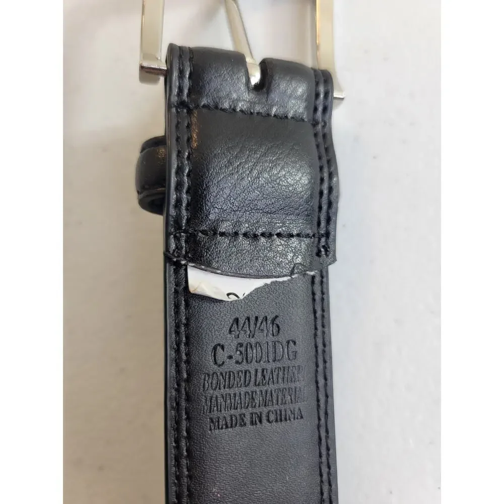 Belt Black Bonded Leather Career Work Business‎ Formal Dress Men's Size 44